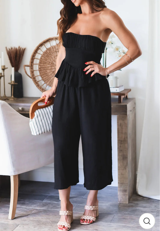 Onyx Culotte Set